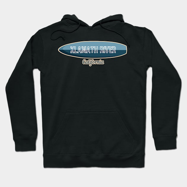 Klamath River California Surfboard Hoodie by LiquidLine